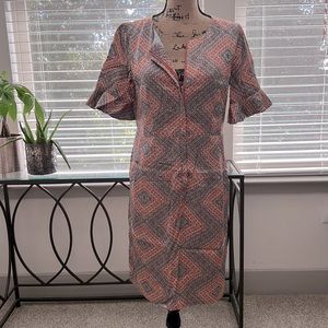 100% Silk Nanette Lepore Lined Dress with Pockets Size 8